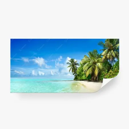 Fotomural paraíso tropical en Maldivas – Pixers®