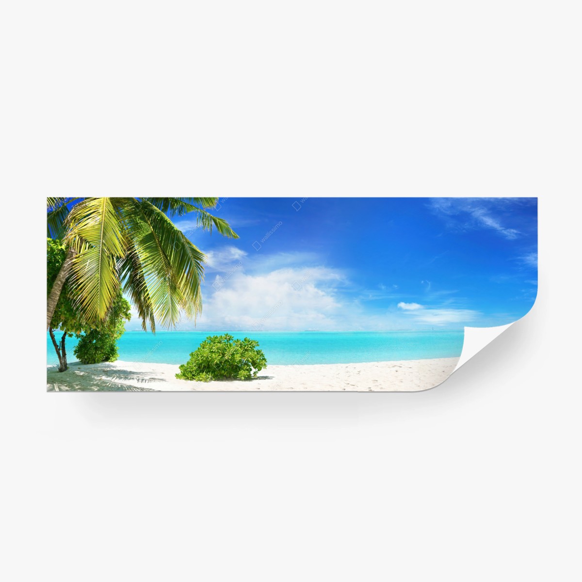 Fotomural escena de playa tropical en Maldivas – Pixers®