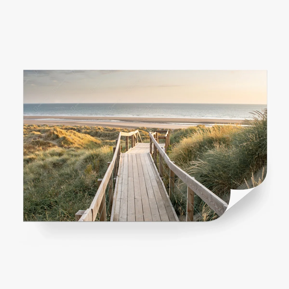 Fotomural pasarela hacia la playa al atardecer – Pixers® Fotomural pasarela hacia la playa al atardecer – Pixers®