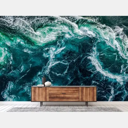 Fotomural remolinos de Saltstraumen en Noruega – Pixers®