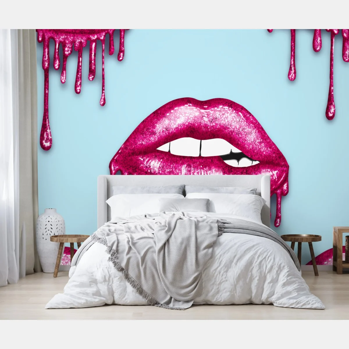 Fotomural labios rosa brillante con efecto goteo – Pixers® Fotomural labios rosa brillante con efecto goteo – Pixers®