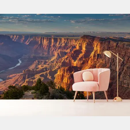 Fotomural atardecer dorado sobre el Gran Cañón – Pixers®