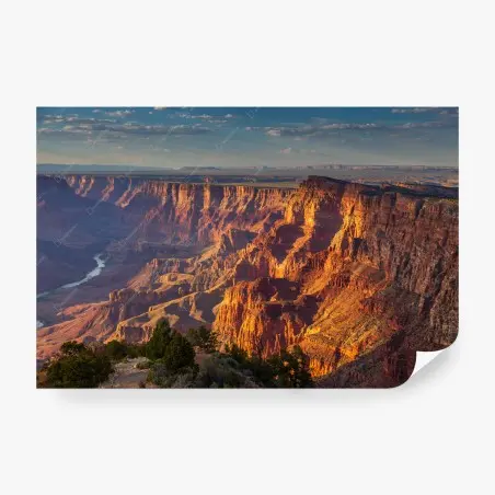 Fotomural atardecer dorado sobre el Gran Cañón – Pixers®