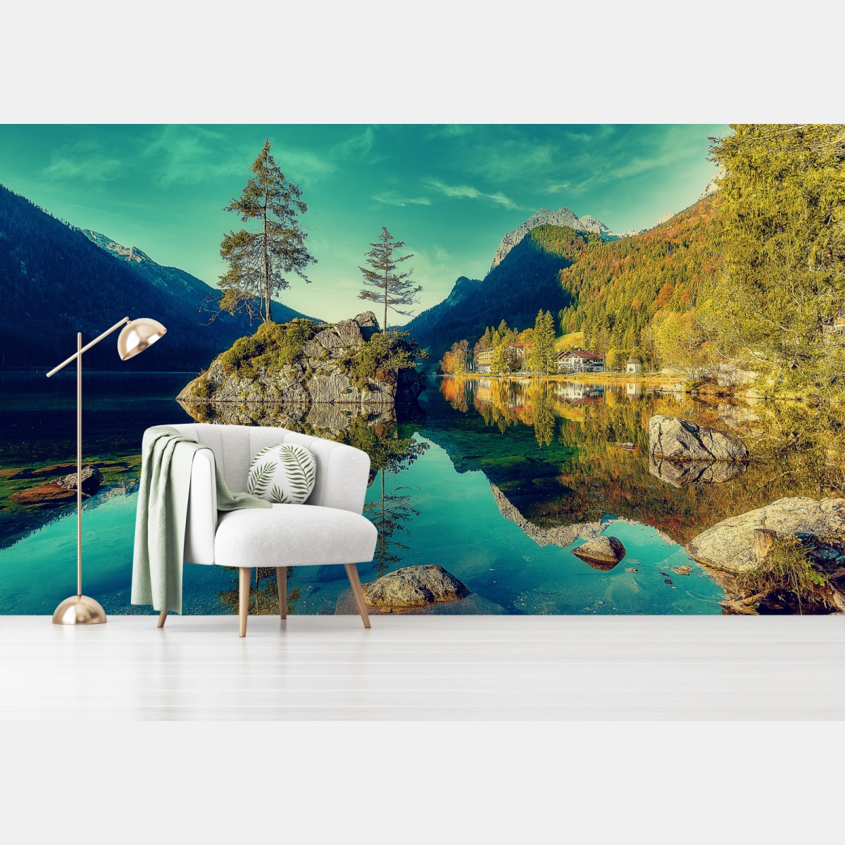 Fotomural paraíso alpino en Hintersee – Pixers®