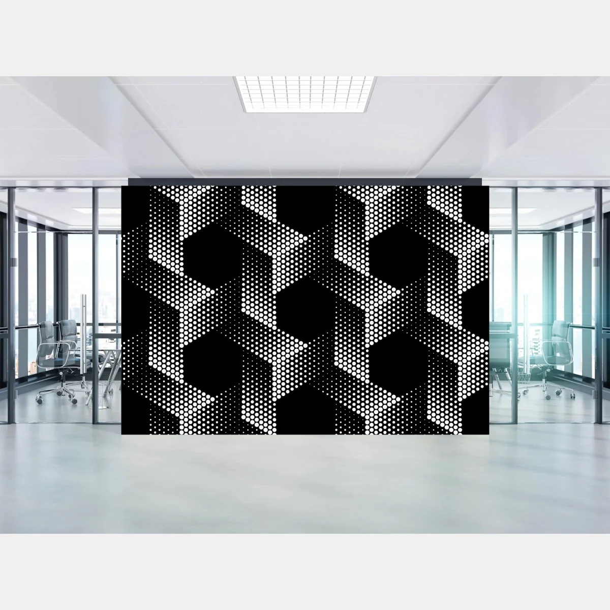 Fotomural patrón geométrico de hexágonos en semitono – Pixers® Fotomural patrón geométrico de hexágonos en semitono – Pixers®