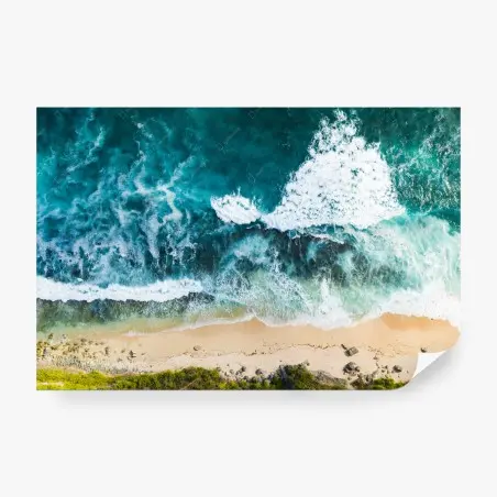 Fotomural atardecer salvaje en Nyang Nyang, costa de Bali – Pixers®