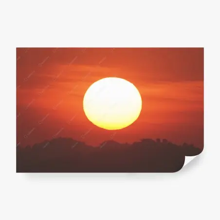 Fotomural amanecer ardiente sobre el horizonte – Pixers®