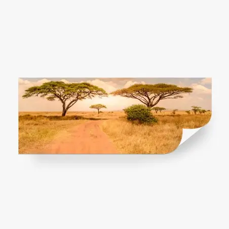 Fotomural aventura en la sabana del Parque Nacional Serengeti – Pixers®