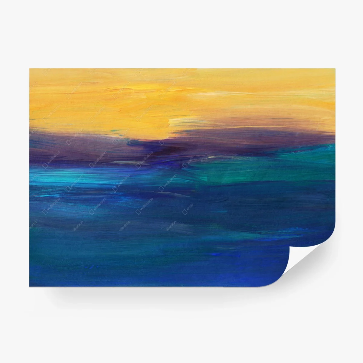 Fotomural atardecer abstracto sobre el mar – Pixers®