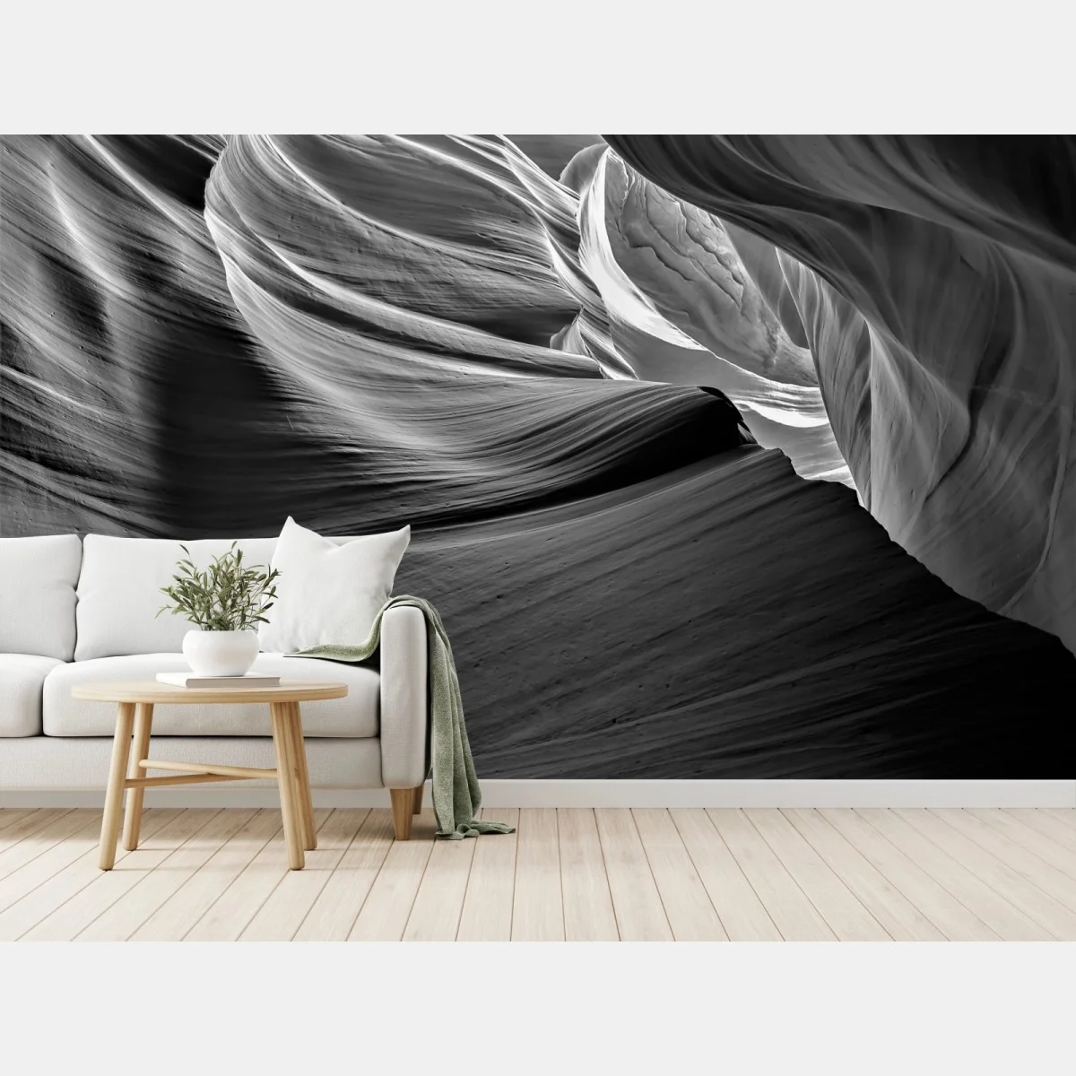 Fotomural ondas de roca en blanco y negro – Pixers® Fotomural ondas de roca en blanco y negro – Pixers®