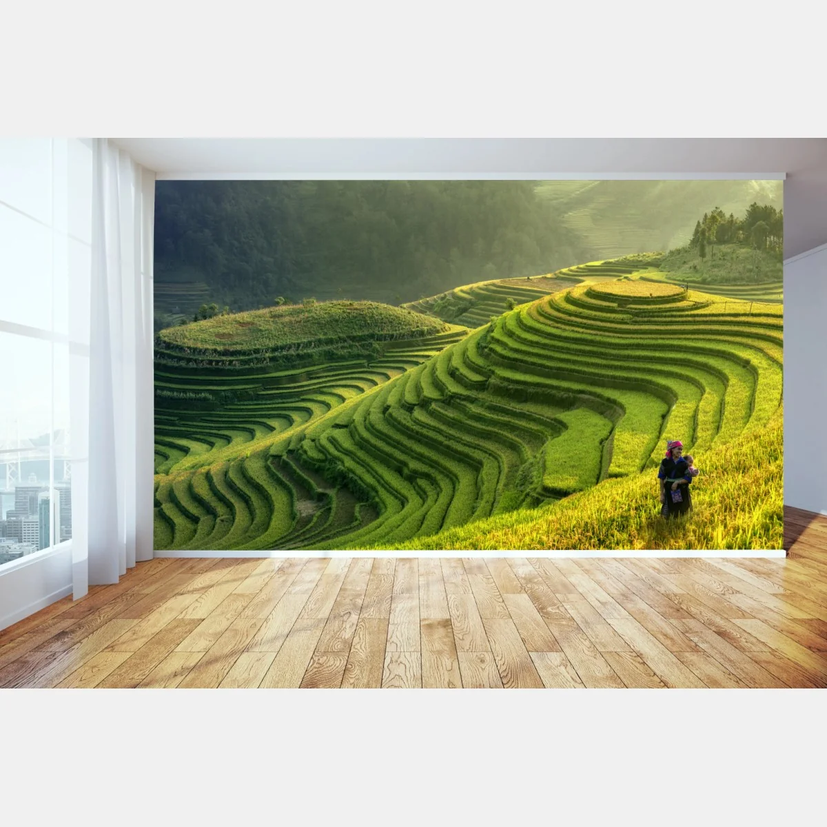 Fotomural paisaje de terrazas de arroz en Mu Cang Chai – Pixers® Fotomural paisaje de terrazas de arroz en Mu Cang Chai – Pixers®