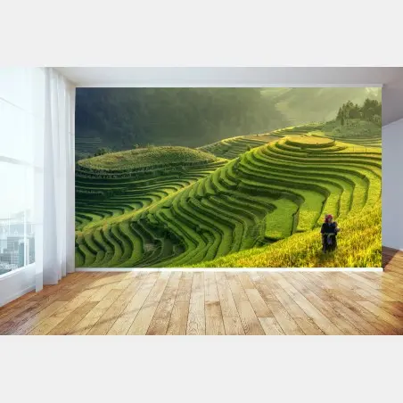 Fotomural paisaje de terrazas de arroz en Mu Cang Chai – Pixers®