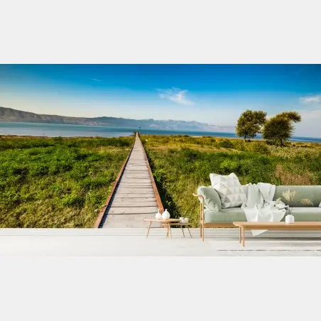 Fotomural paseo sereno hacia el lago Skadar – Pixers®