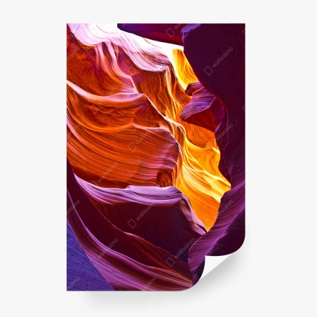 Fotomural abstracción del cañón iluminado – Pixers®