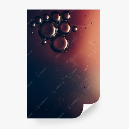 Fotomural composición de burbujas abstractas en tonos cálidos – Pixers®