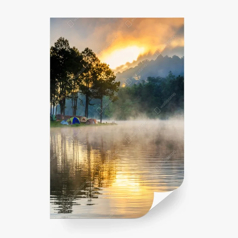 Fotomural amanecer mágico en Pang Oung