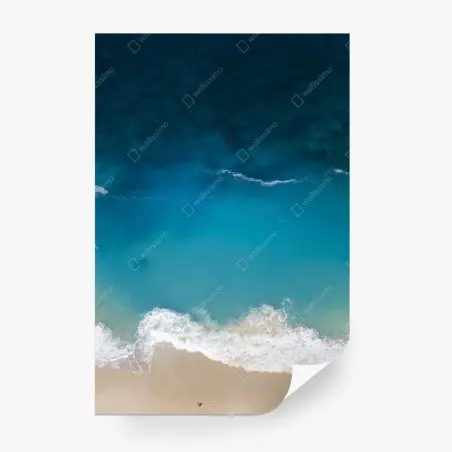 Fotomural vista aérea de la playa Kelingking en Nusa Penida – Pixers®