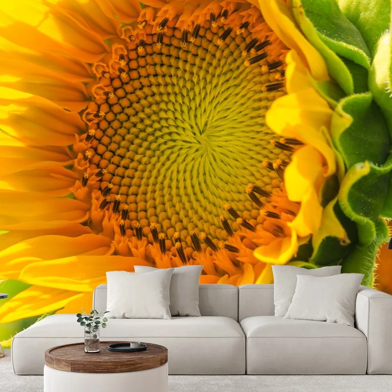 Fotomural girasol en primer plano luminoso