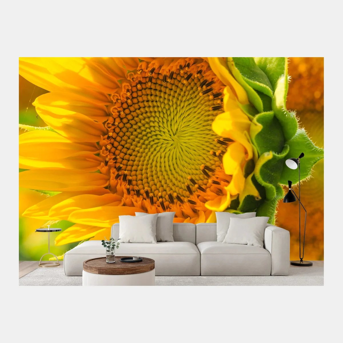 Fotomural girasol en primer plano luminoso – Pixers® Fotomural girasol en primer plano luminoso – Pixers®