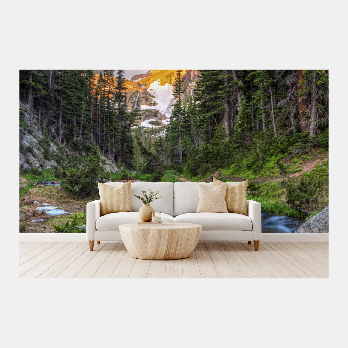 Fotomural amanecer en Fern Creek, Parque Nacional Rocky Mountain – Pixers®