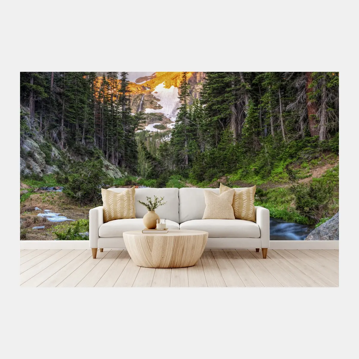 Fotomural amanecer en Fern Creek, Parque Nacional Rocky Mountain – Pixers®