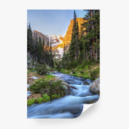 Fotomural amanecer en Fern Creek, Parque Nacional Rocky Mountain – Pixers®