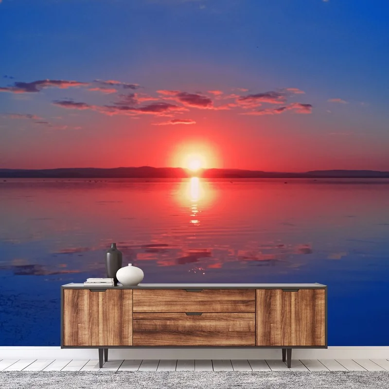 Fotomural puesta de sol sobre lago sereno – Pixers® Fotomural puesta de sol sobre lago sereno – Pixers®