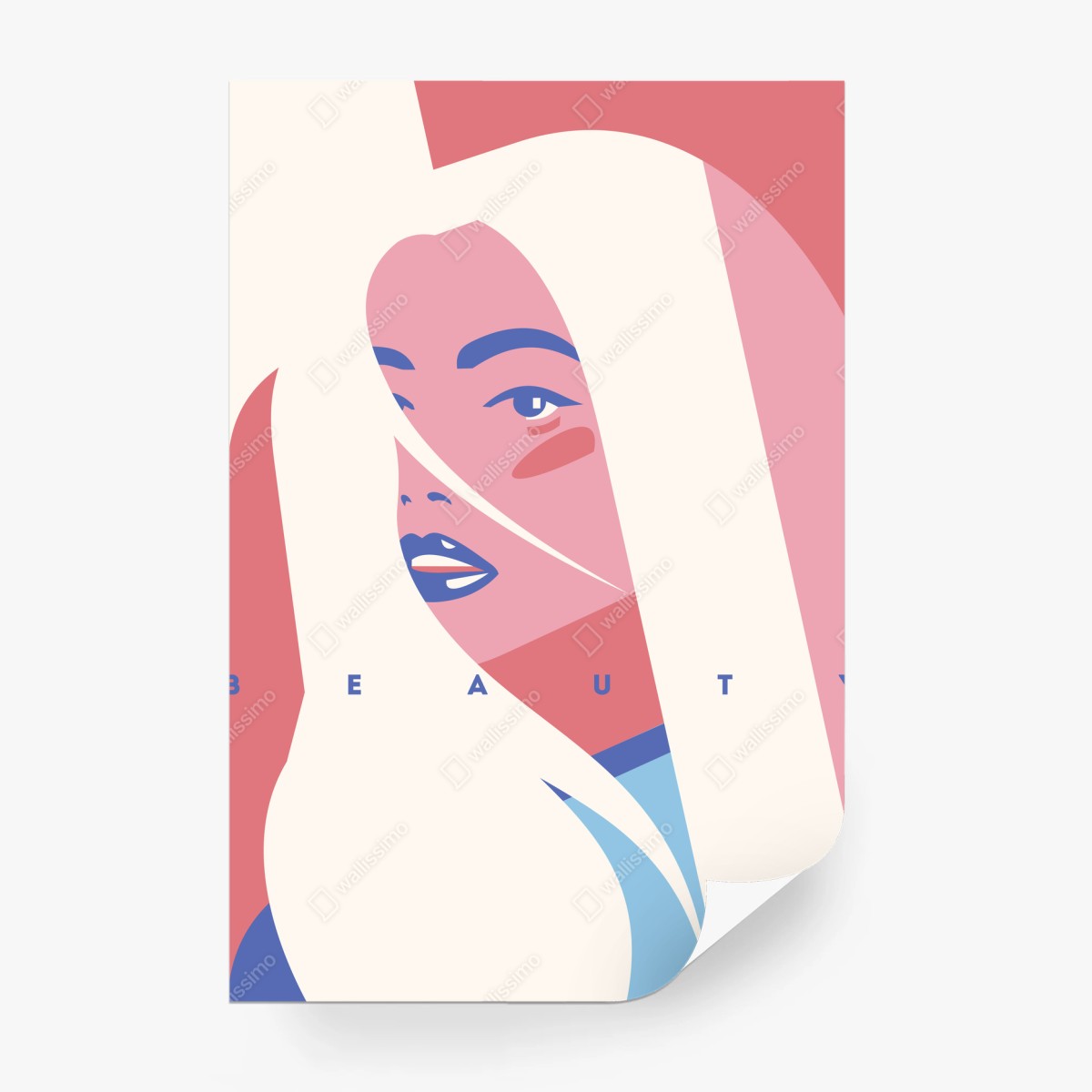 Fotomural belleza pop en tonos pastel – Pixers®