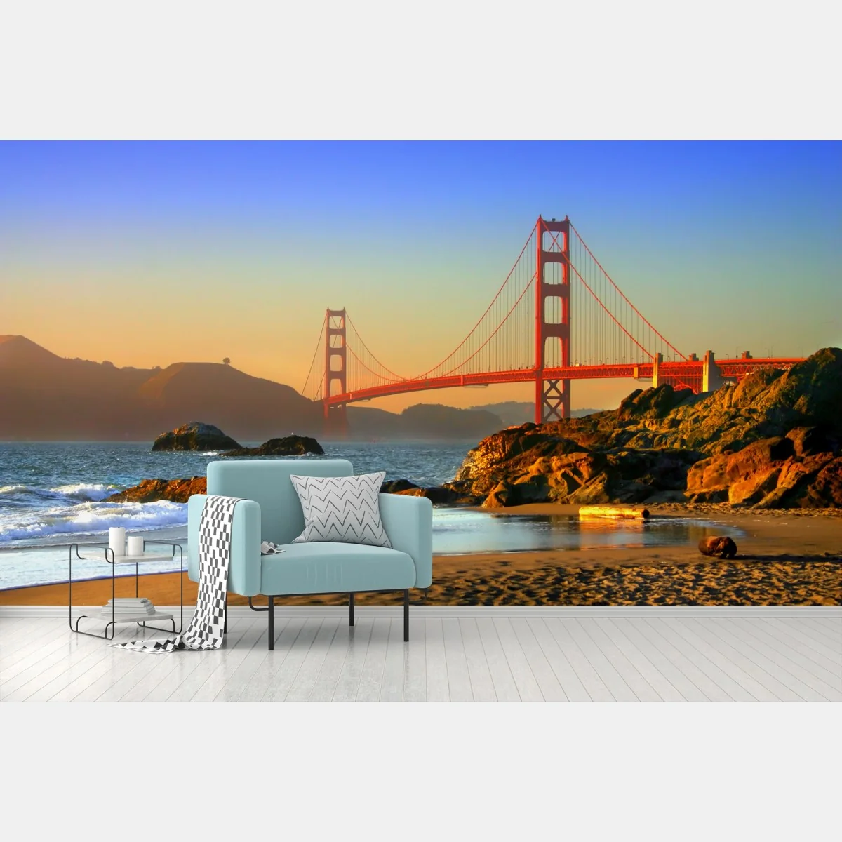Fotomural atardecer sobre el puente Golden Gate en San Francisco – Pixers® Fotomural atardecer sobre el puente Golden Gate en San Francisco – Pixers®
