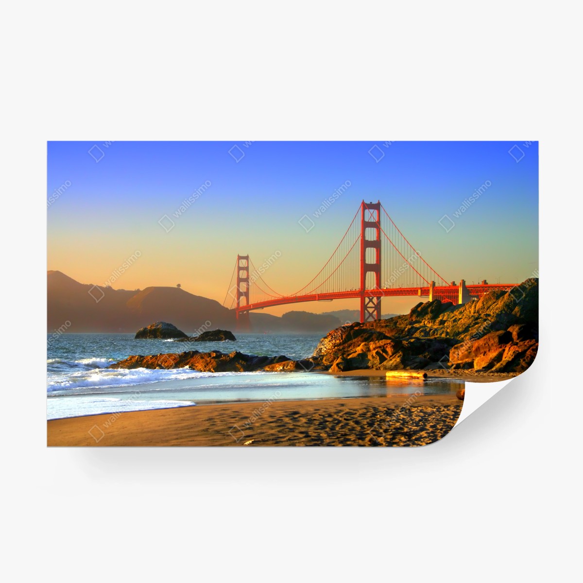 Fotomural atardecer sobre el puente Golden Gate en San Francisco – Pixers® Fotomural atardecer sobre el puente Golden Gate en San Francisco – Pixers®