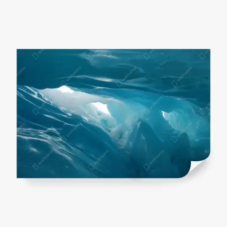 Fotomural refugio azul: cueva de hielo – Pixers®
