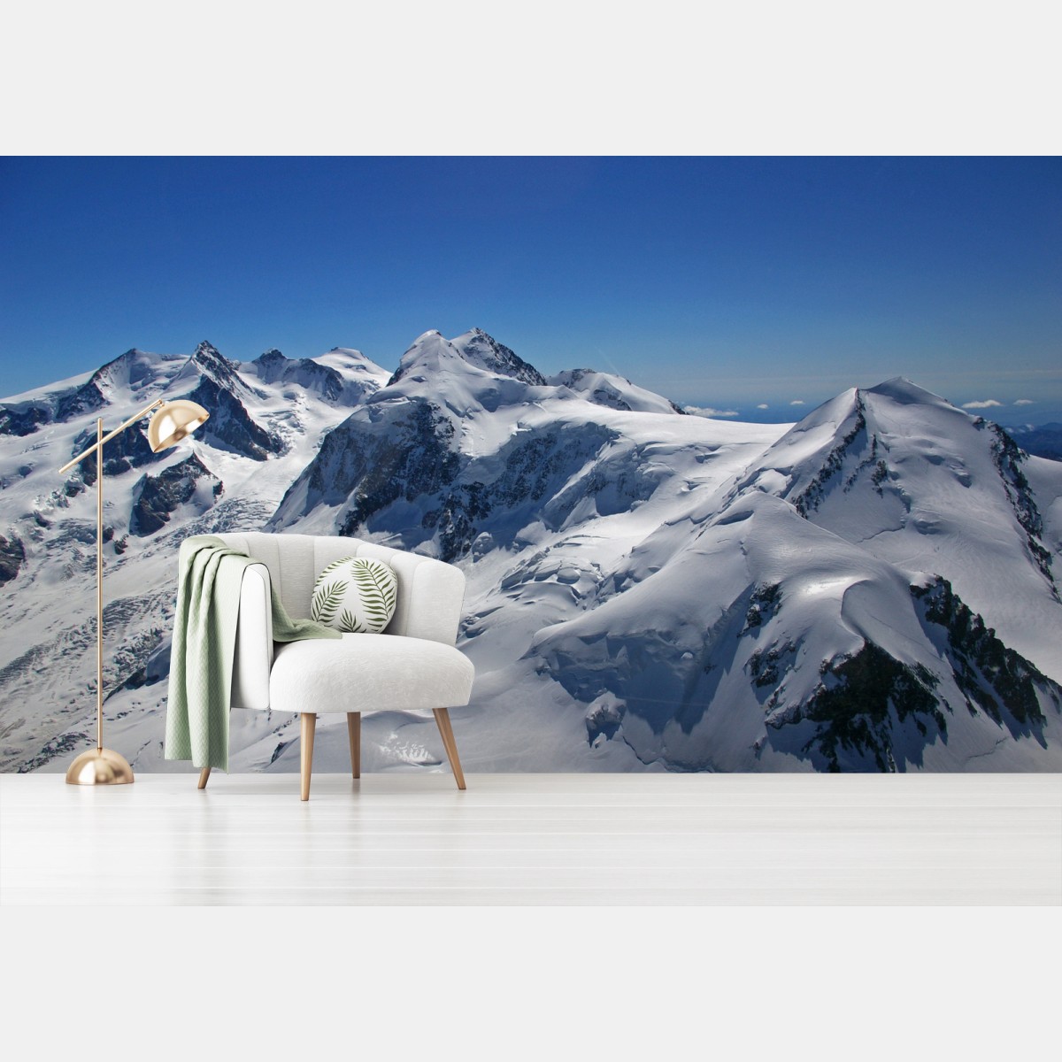 Fotomural panorámica de picos nevados y glaciares – Pixers® Fotomural panorámica de picos nevados y glaciares – Pixers®