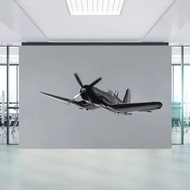 Fotomural avión de combate clásico en vuelo
