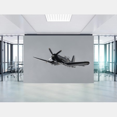 Fotomural avión de combate clásico en vuelo – Pixers®