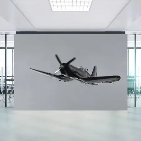 Fotomural avión de combate clásico en vuelo