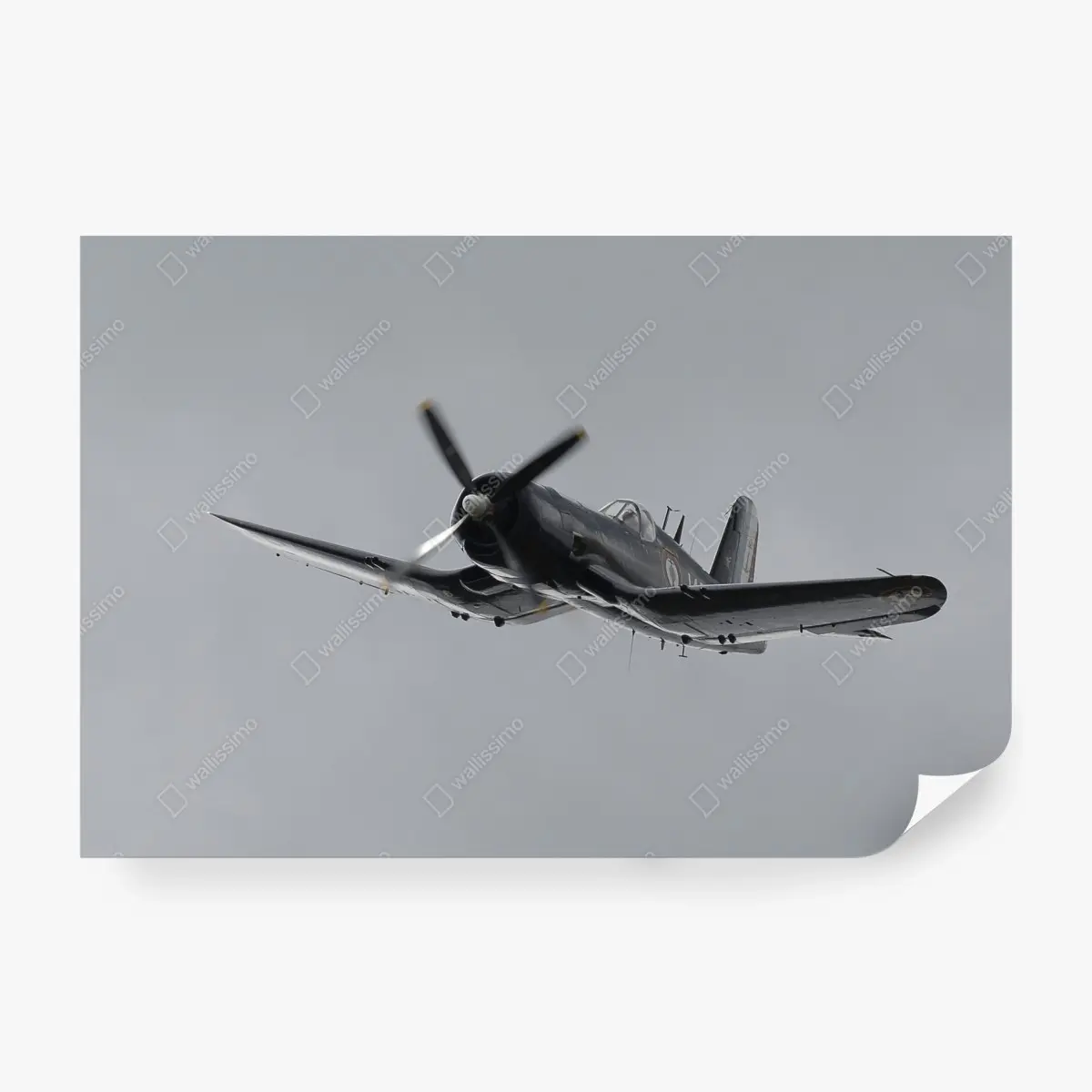 Fotomural avión de combate clásico en vuelo – Pixers®