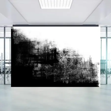 Fotomural textura abstracta en blanco y negro con efecto grunge