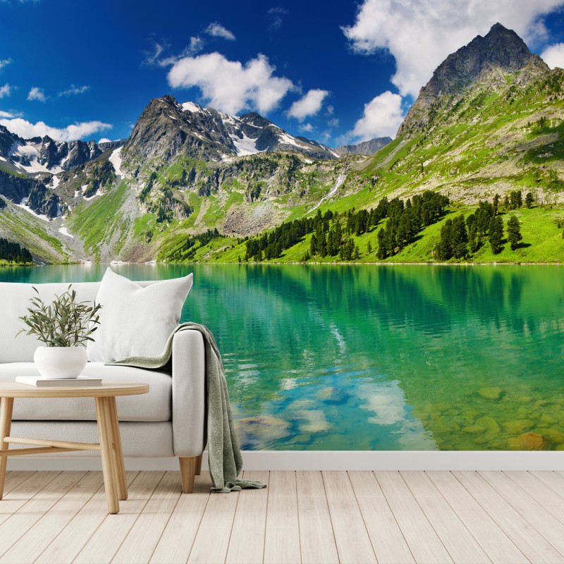 Fotomural reflejos del lago turquesa en Altai – Pixers® Fotomural reflejos del lago turquesa en Altai – Pixers®