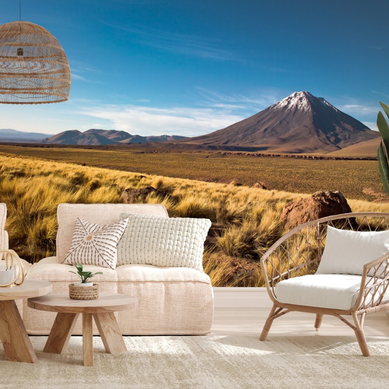 Fotomural paisaje sereno del volcán Licancabur en Atacama, Chile – Pixers® Fotomural paisaje sereno del volcán Licancabur en Atacama, Chile – Pixers®