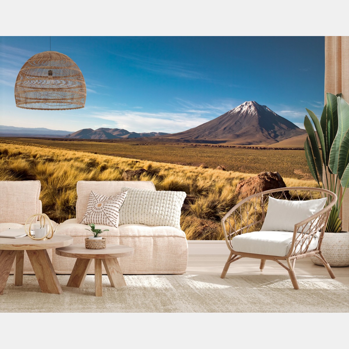 Fotomural paisaje sereno del volcán Licancabur en Atacama, Chile – Pixers® Fotomural paisaje sereno del volcán Licancabur en Atacama, Chile – Pixers®