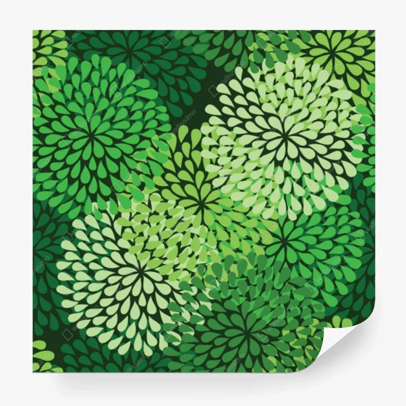 Fotomural flores abstractas en tonos verdes – Pixers® Fotomural flores abstractas en tonos verdes – Pixers®