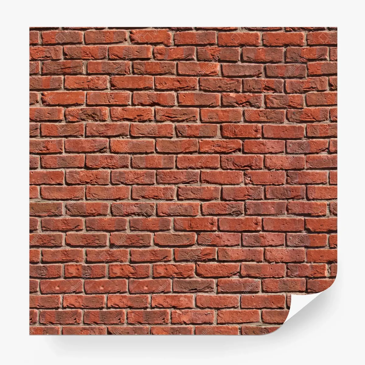 Fotomural muro de ladrillo rojo sin costuras – Pixers®