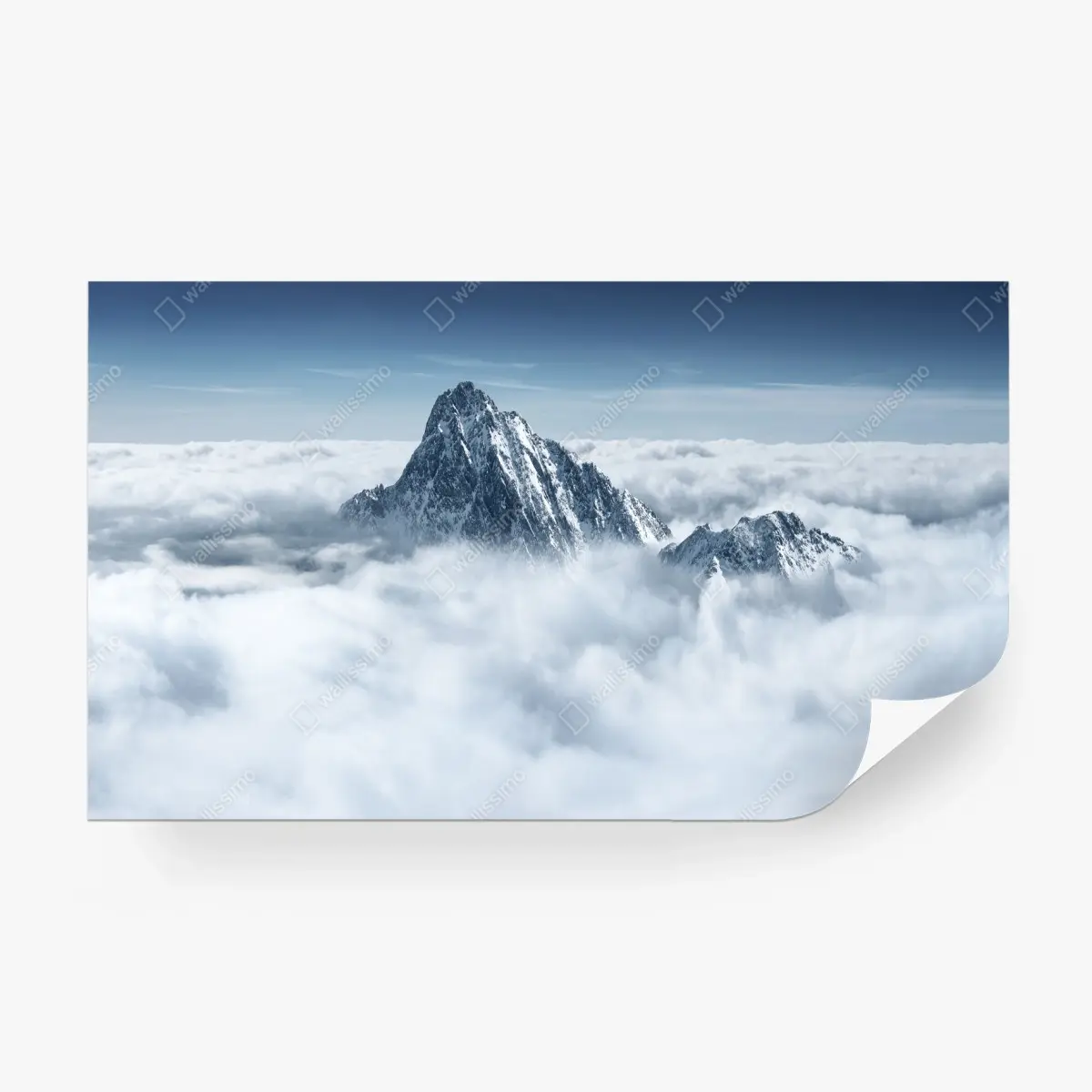 Fotomural cumbres nevadas sobre un mar de nubes – Pixers®