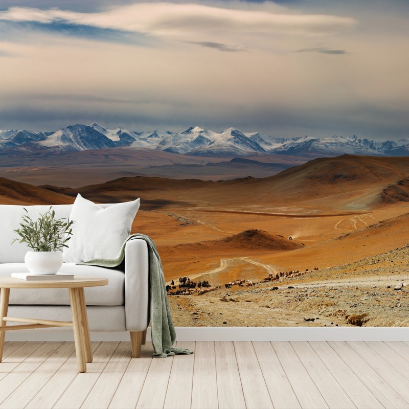 Fotomural ruta nómada en Mongolia occidental