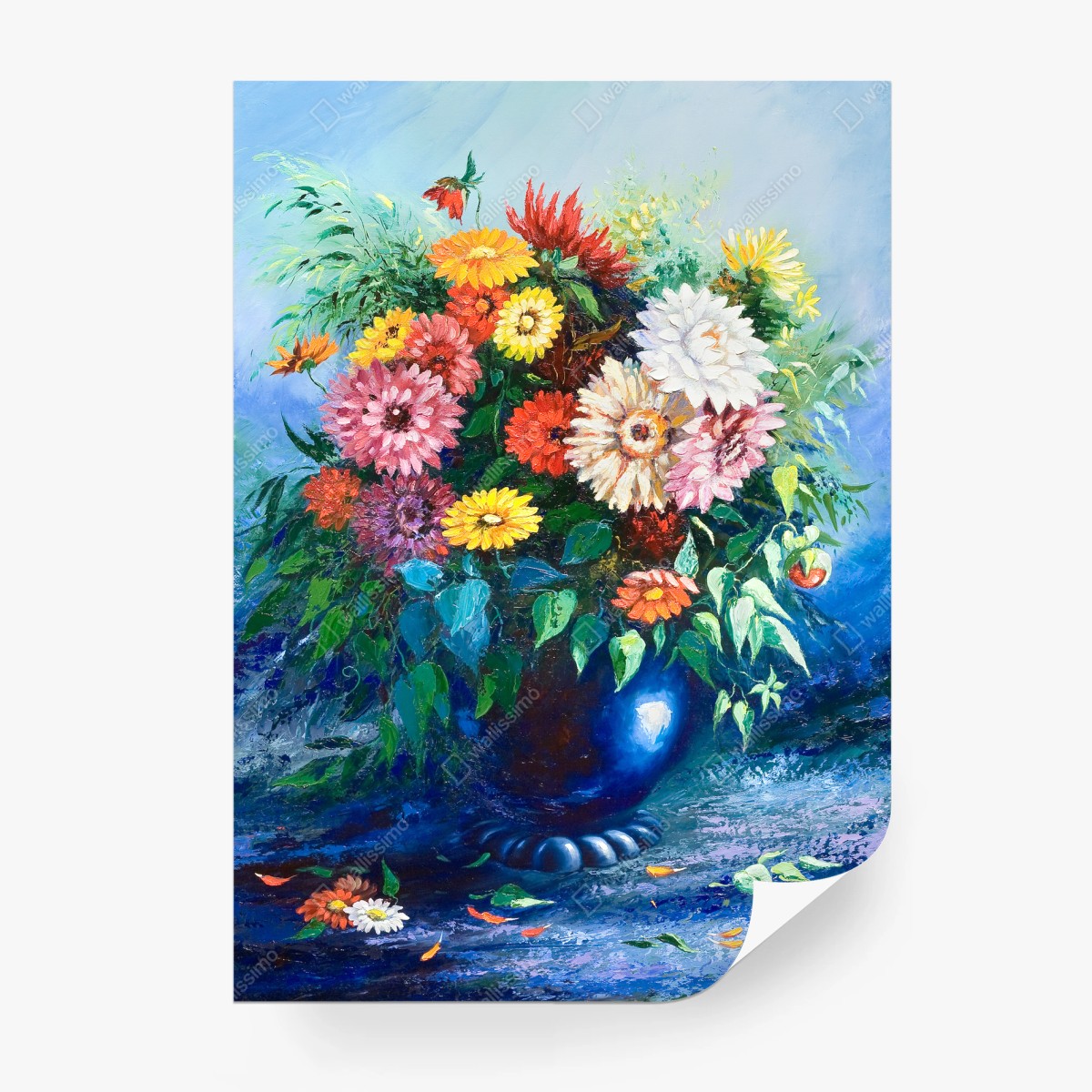 Fotomural ramo de flores silvestres sobre fondo azul – Pixers® Fotomural ramo de flores silvestres sobre fondo azul – Pixers®
