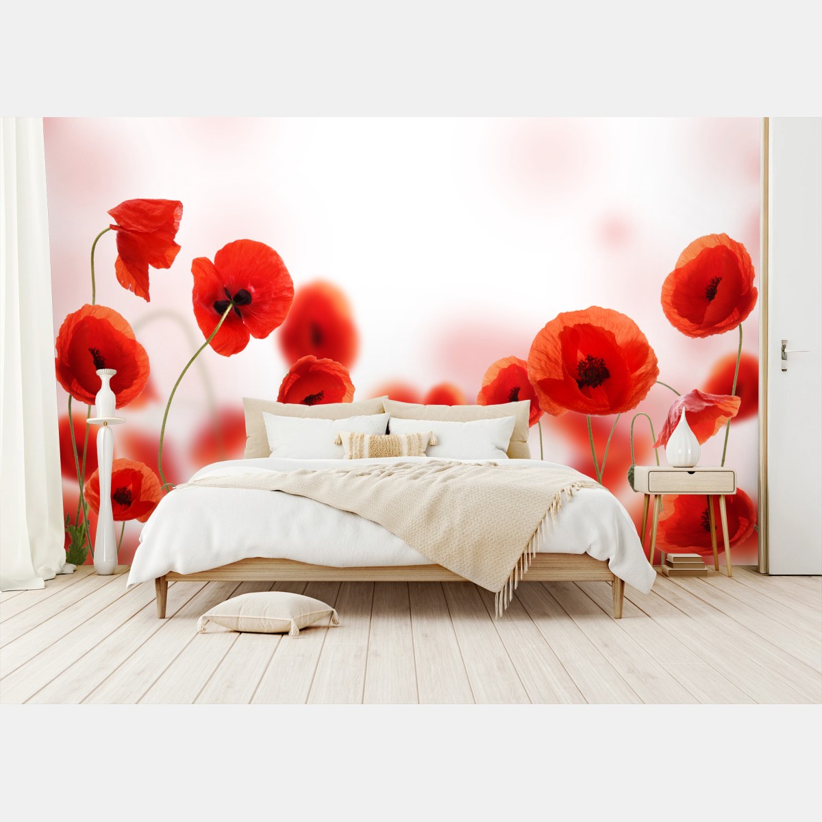 Fotomural amapolas rojas sobre fondo luminoso – Pixers® Fotomural amapolas rojas sobre fondo luminoso – Pixers®