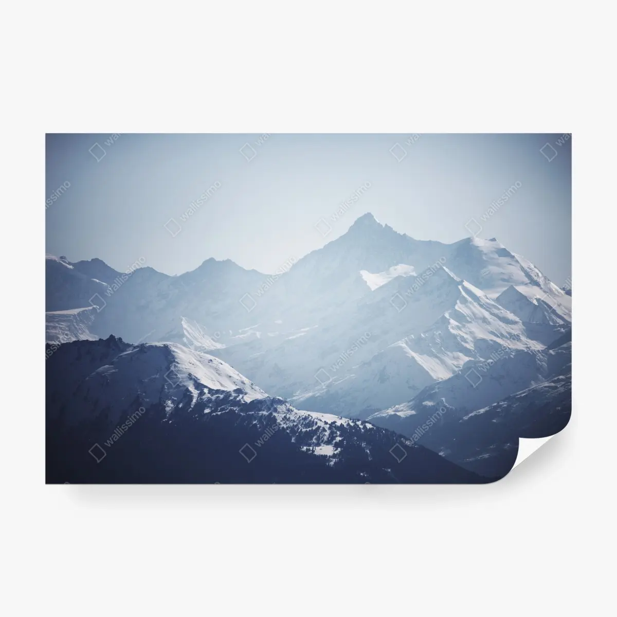 Fotomural serenidad en cumbres nevadas – Pixers®