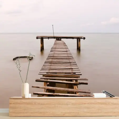 Fotomural muelle antiguo hacia el horizonte