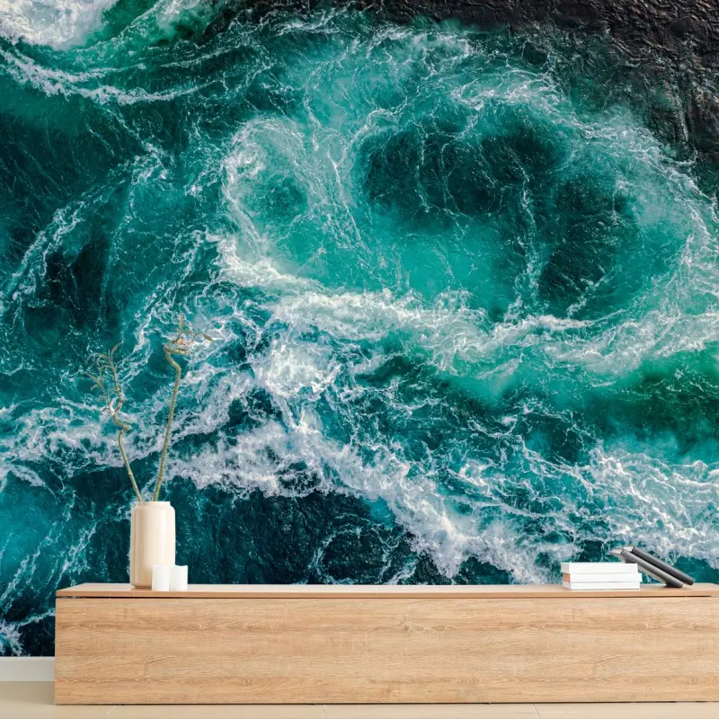 Fotomural remolino oceánico de Saltstraumen en Nordland