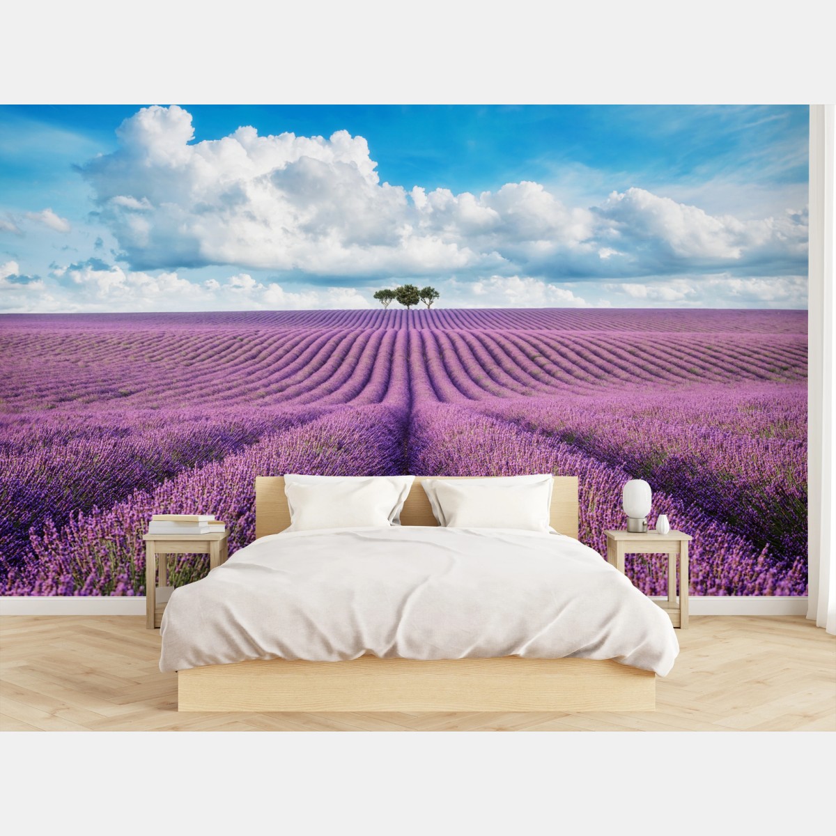 Fotomural paisaje de lavanda y árbol solitario – Pixers® Fotomural paisaje de lavanda y árbol solitario – Pixers®